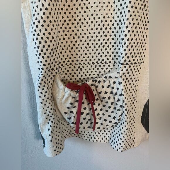 Cupcake Abstract Cream Lotus Print Single Button Shirt Sz XL - Picture 6 of 7